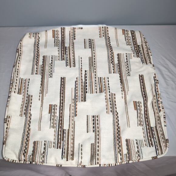 Set of 2 20 x 20 Square Throw Pillow Covers Cyprus Embroidered Reversable - Picture 2 of 7